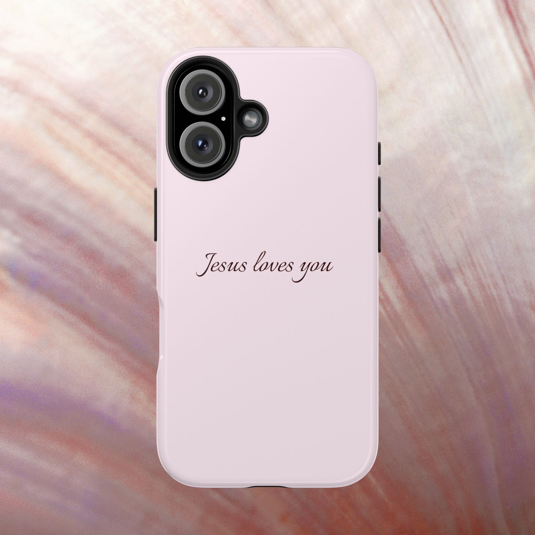 Jesus Loves You Light Pink Case