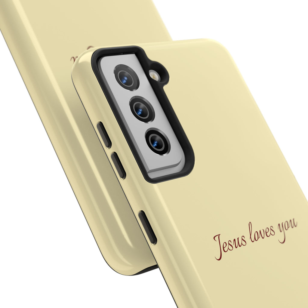Jesus Loves You Soft Yellow Case