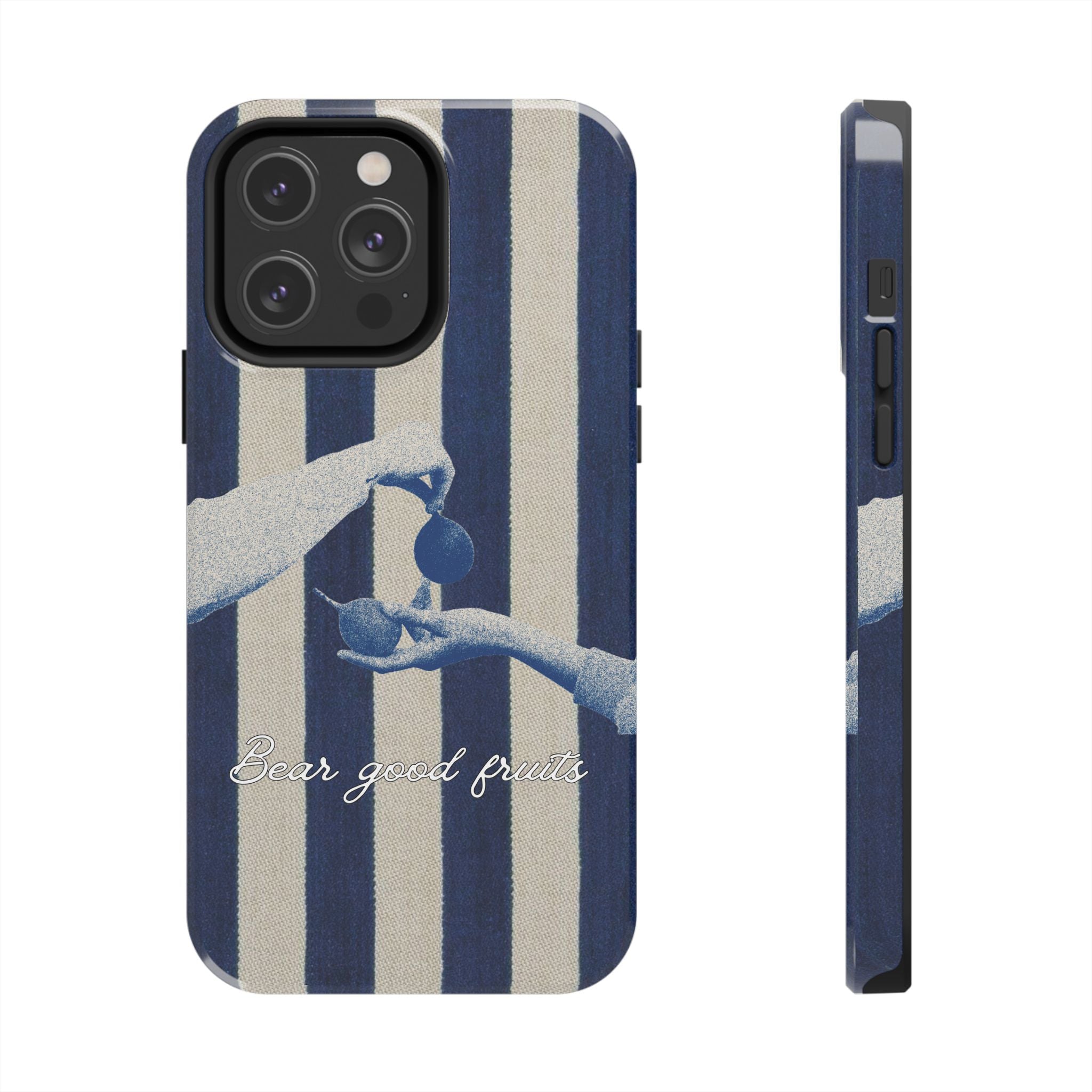 Striped Vintage 'Bear good fruits' Case