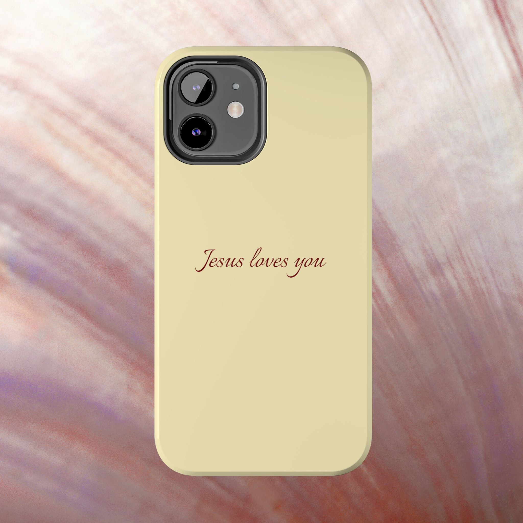 Jesus Loves You Soft Yellow Case