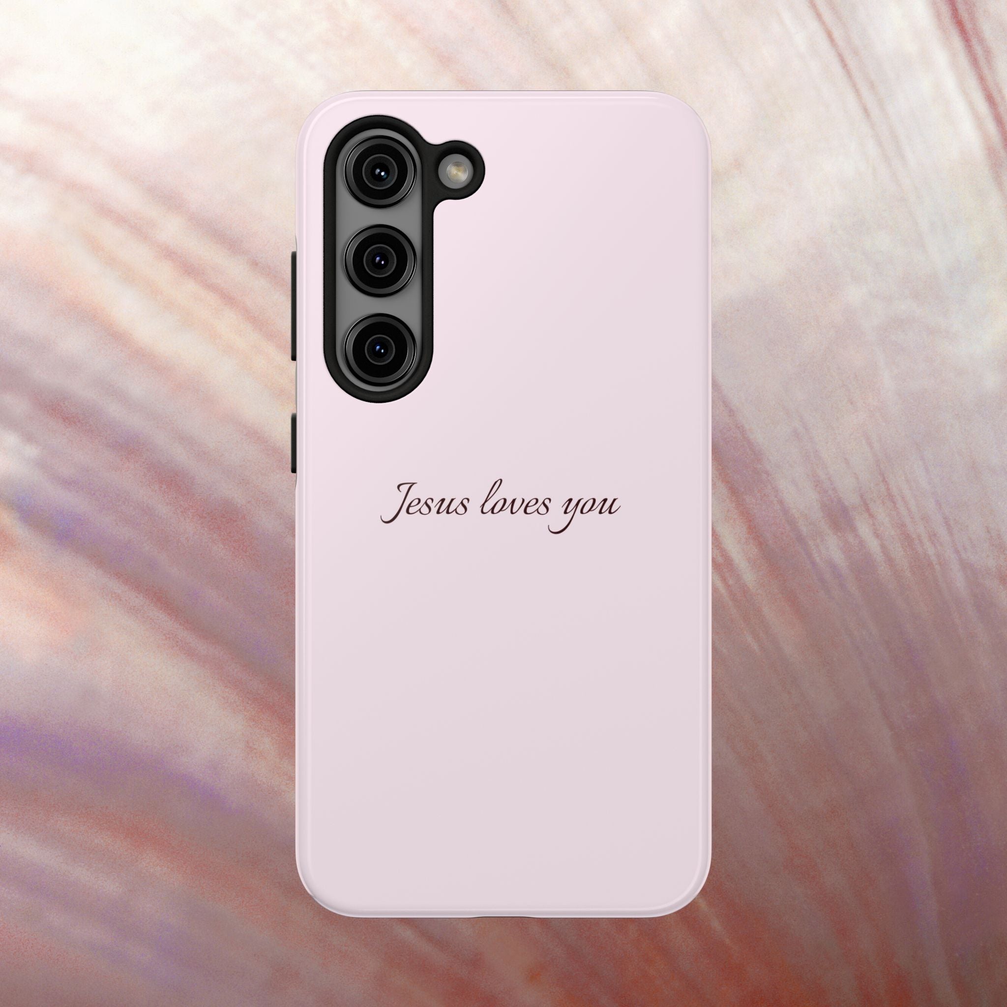 Jesus Loves You Light Pink Case