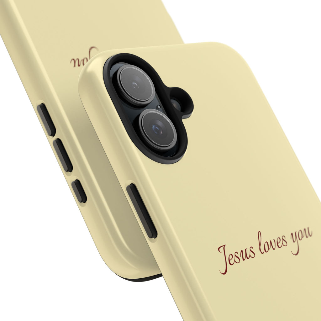Jesus Loves You Soft Yellow Case