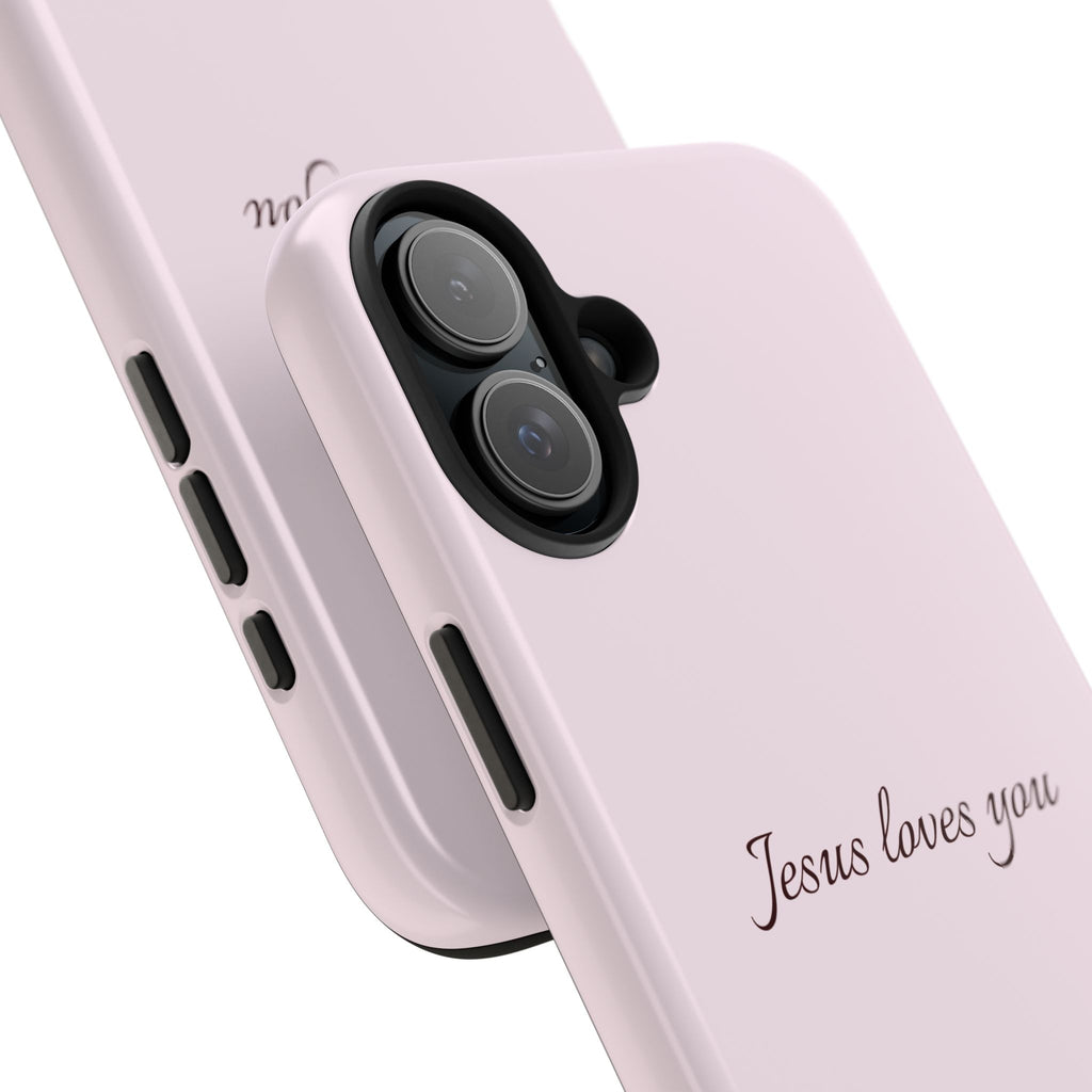 Jesus Loves You Light Pink Case