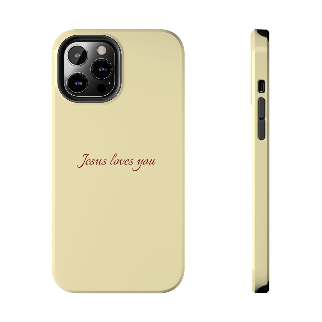 Jesus Loves You Soft Yellow Case