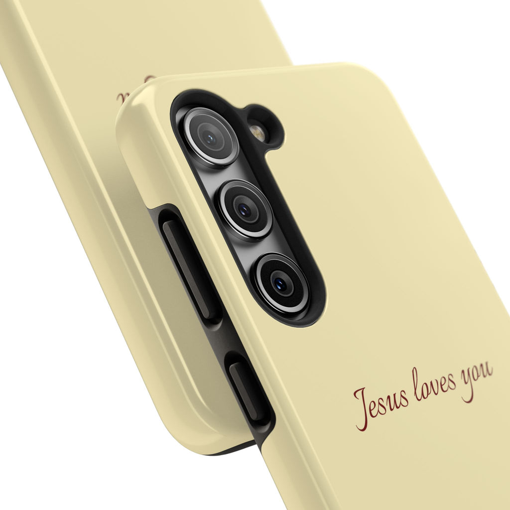 Jesus Loves You Soft Yellow Case