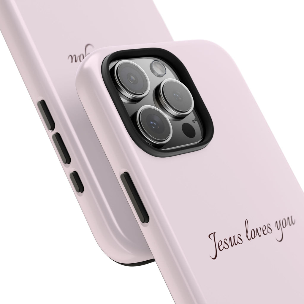 Jesus Loves You Light Pink Case