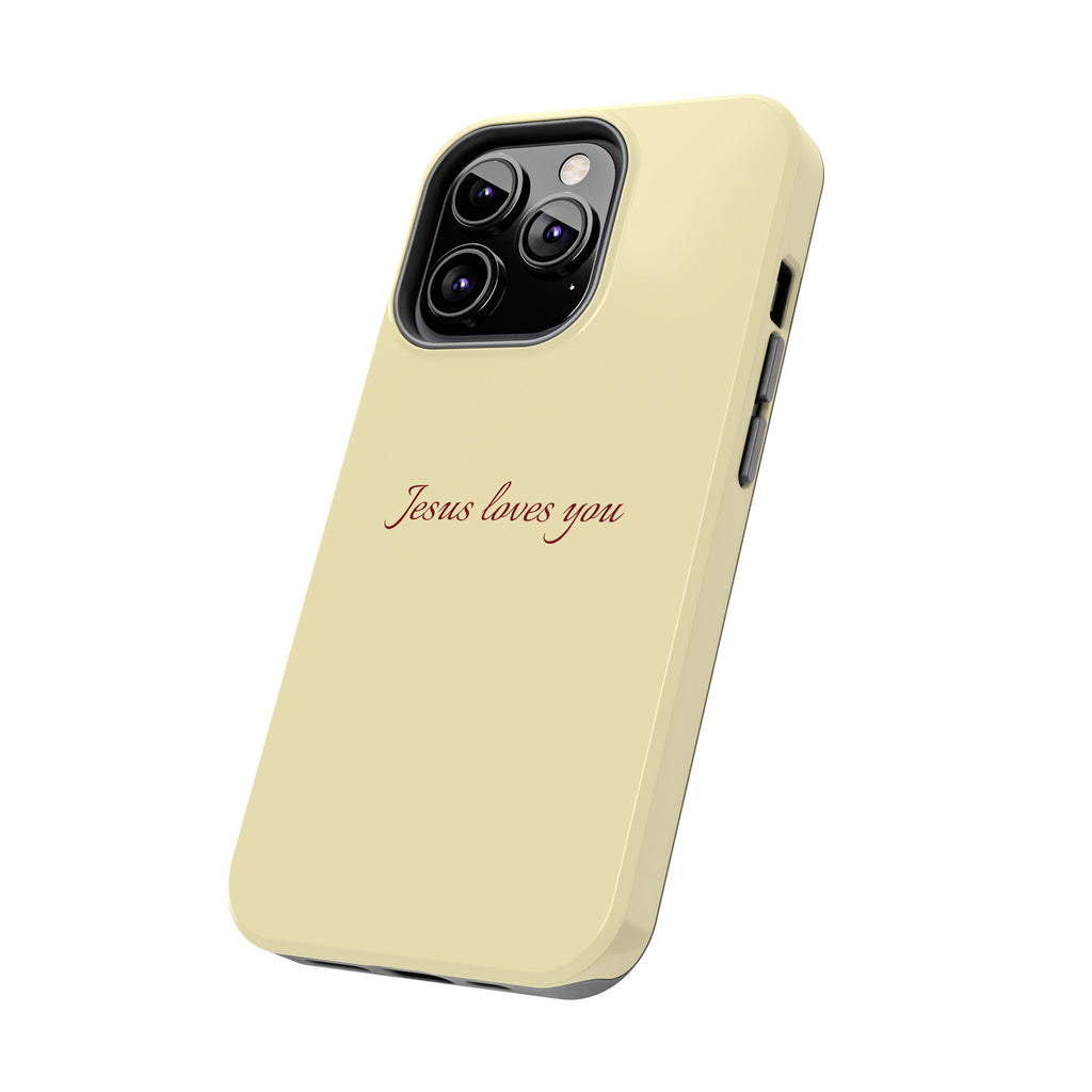Jesus Loves You Soft Yellow Case