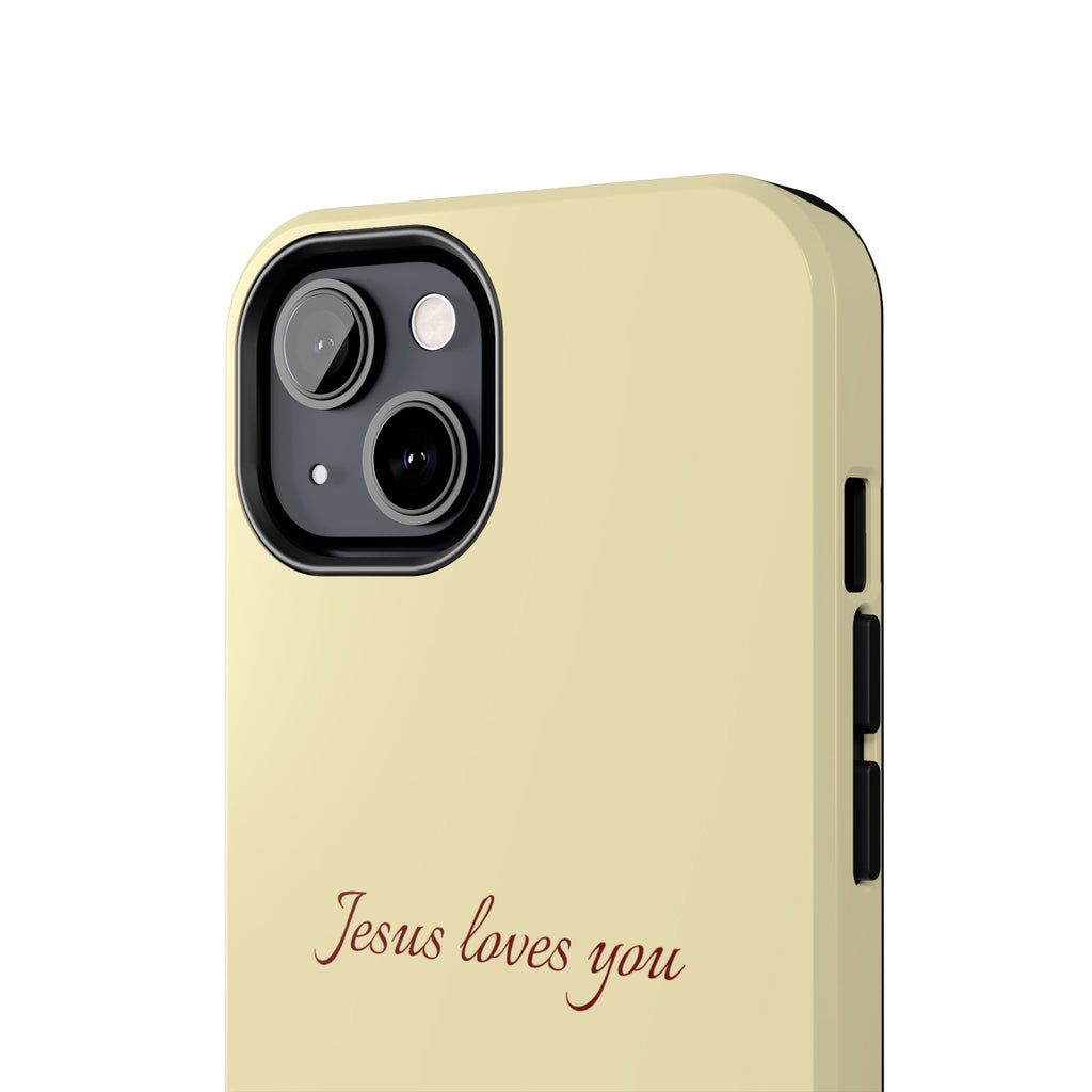Jesus Loves You Soft Yellow Case