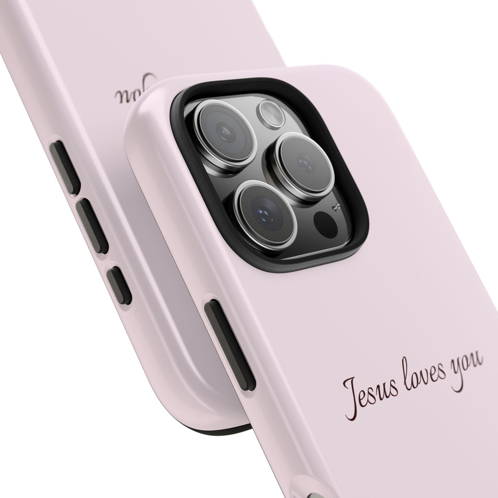 Jesus Loves You Light Pink Case