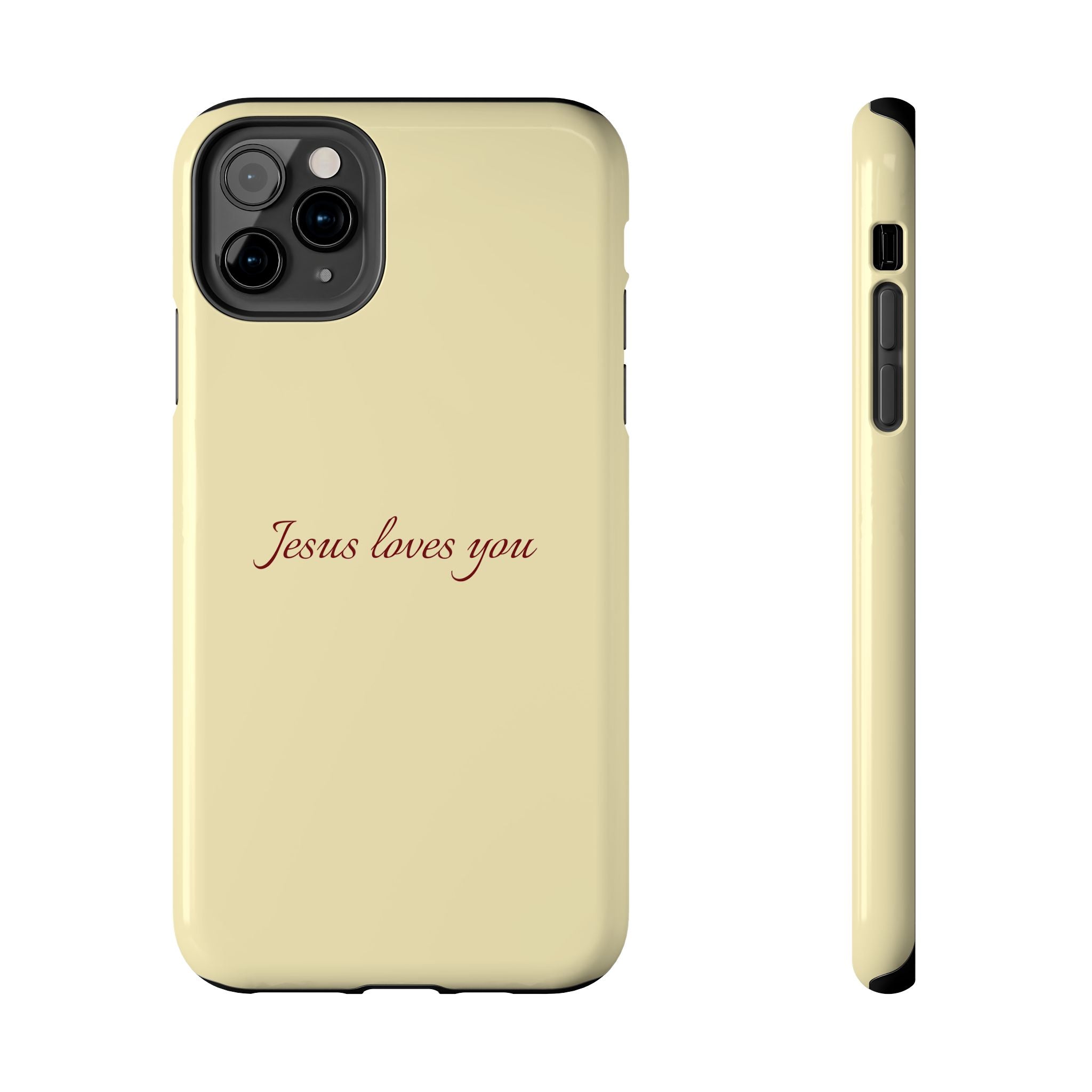 Jesus Loves You Soft Yellow Case