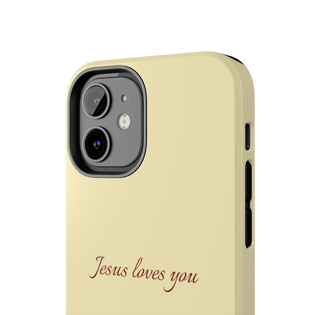 Jesus Loves You Soft Yellow Case
