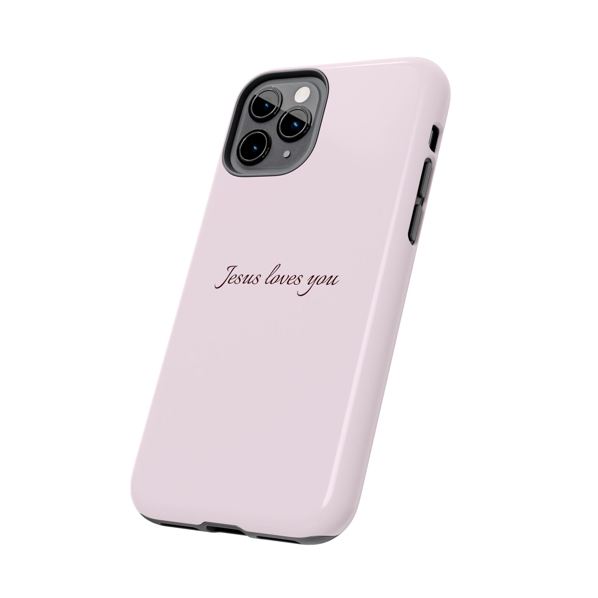 Jesus Loves You Light Pink Case