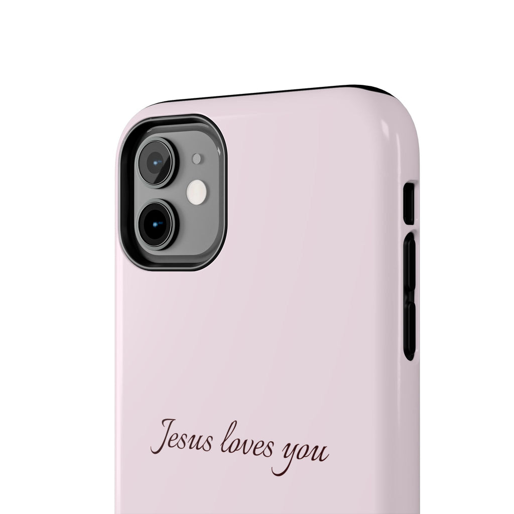 Jesus Loves You Light Pink Case
