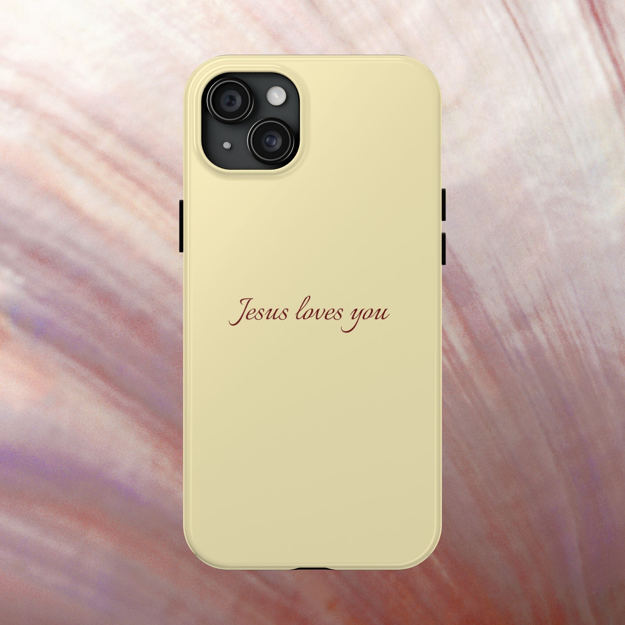 Jesus Loves You Soft Yellow Case