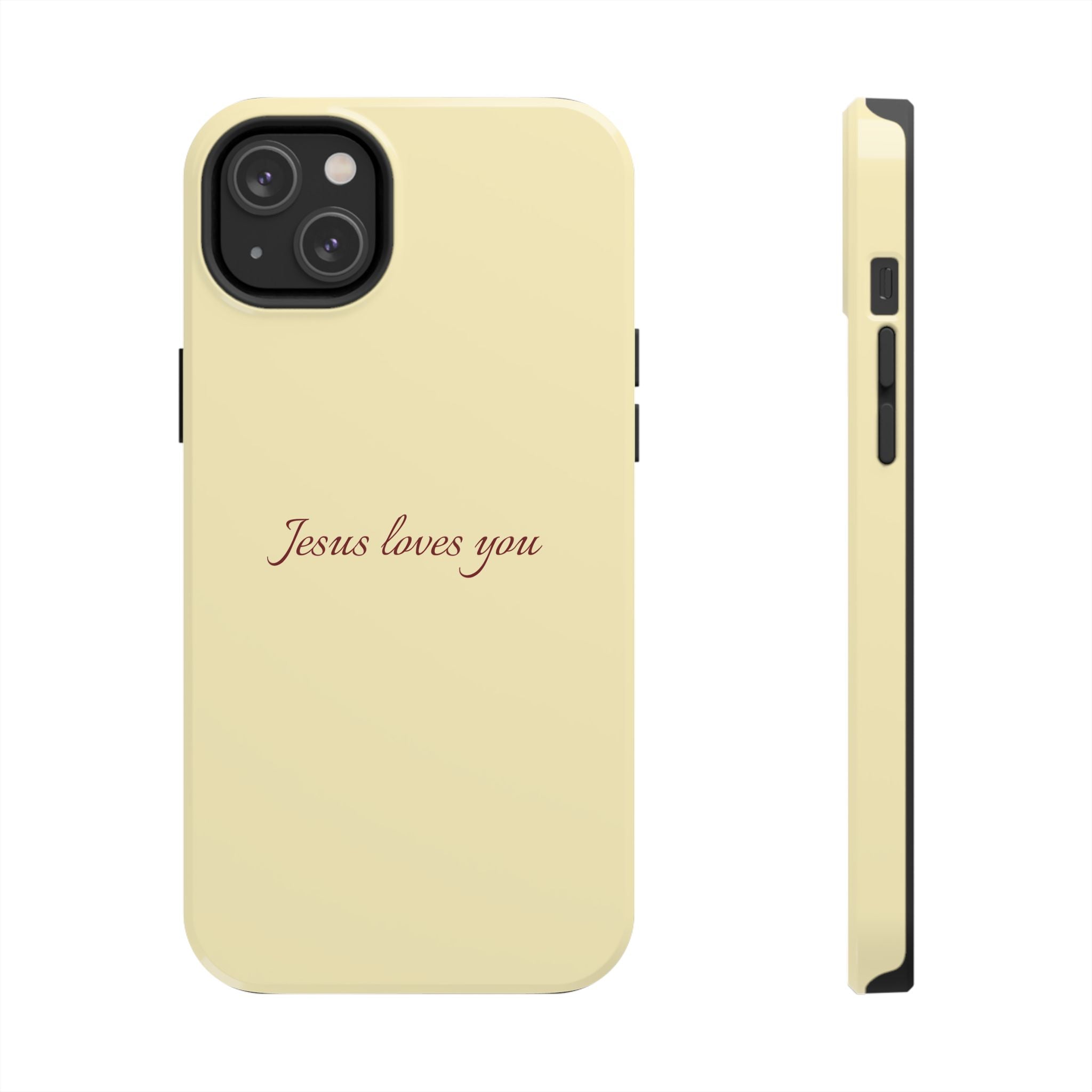 Jesus Loves You Soft Yellow Case