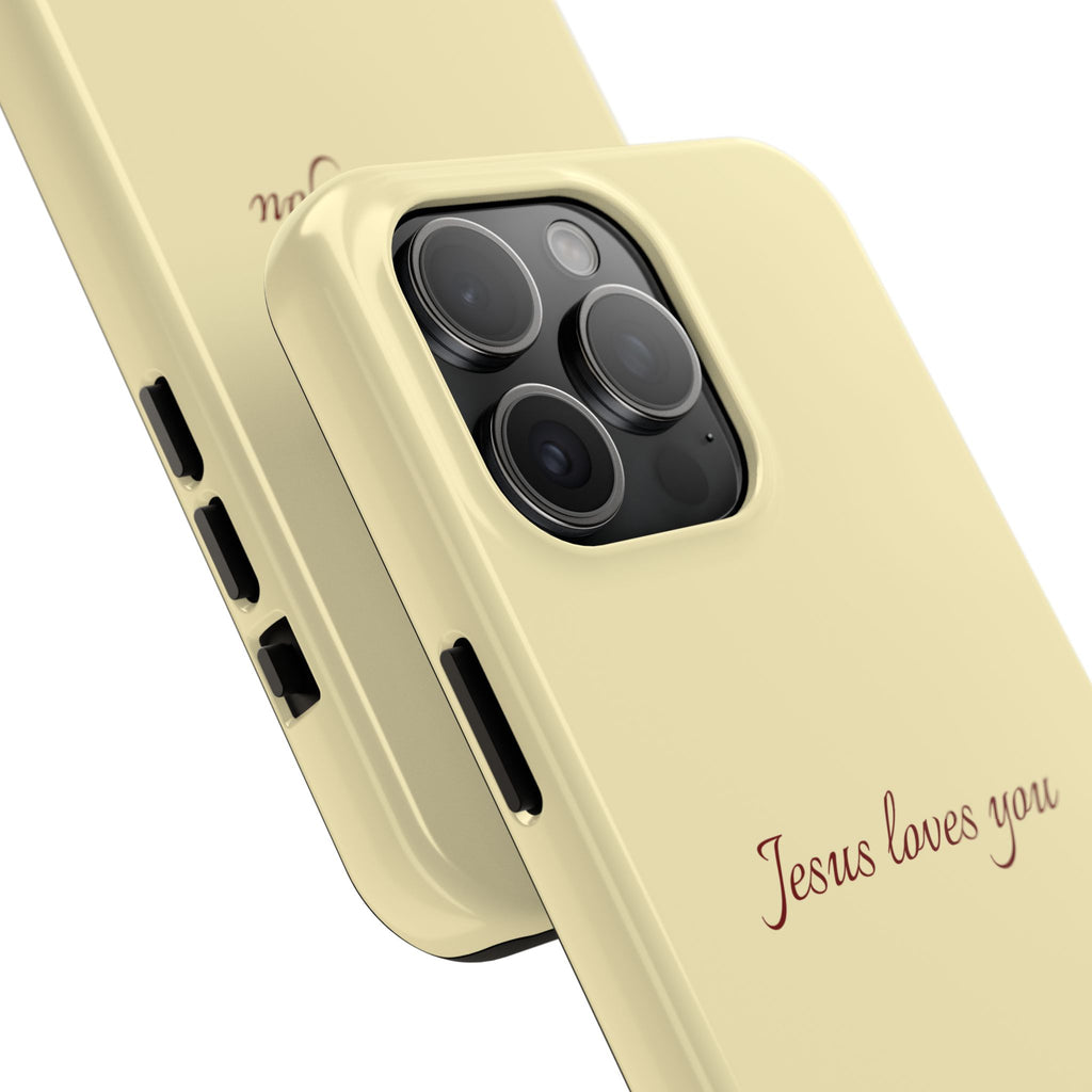 Jesus Loves You Soft Yellow Case