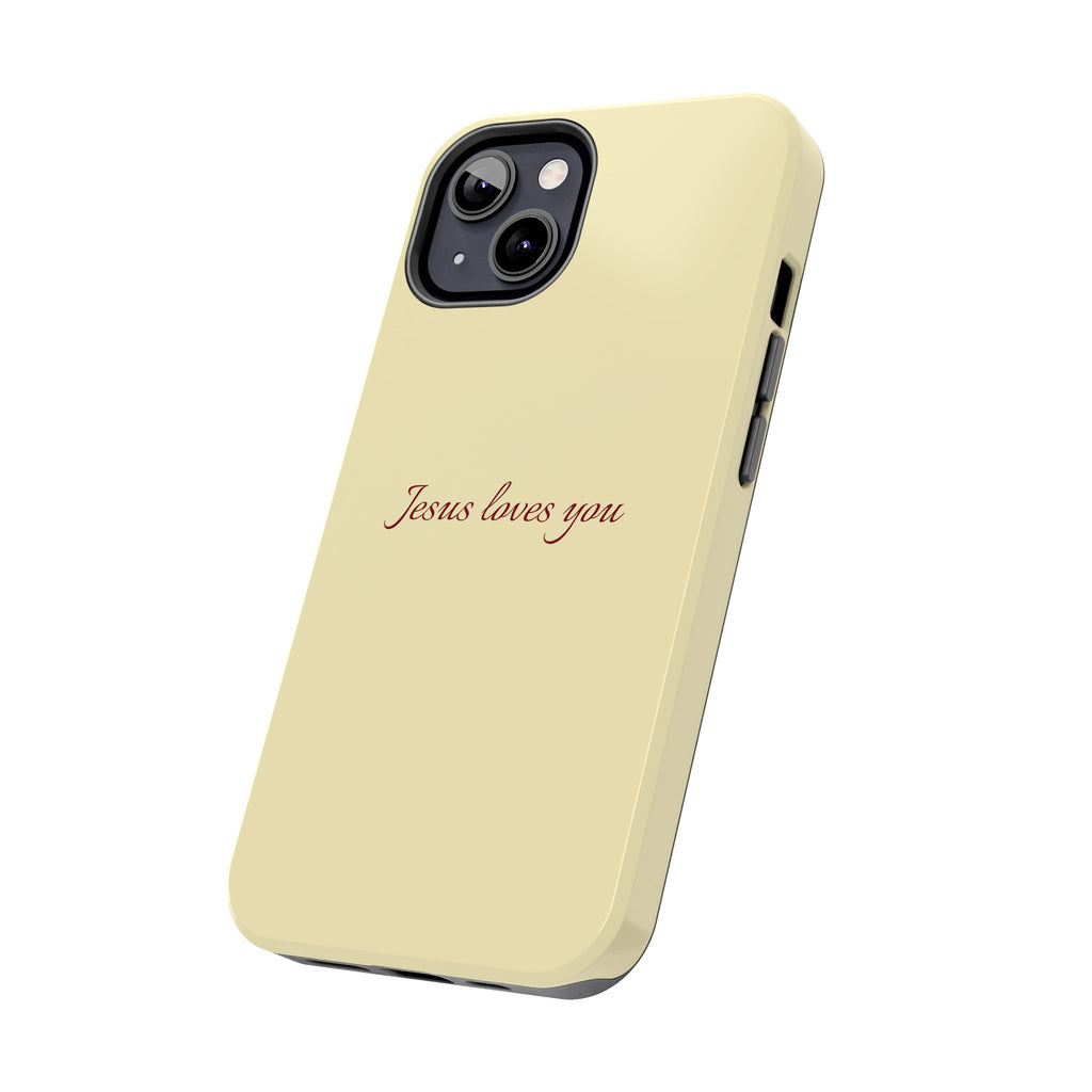 Jesus Loves You Soft Yellow Case
