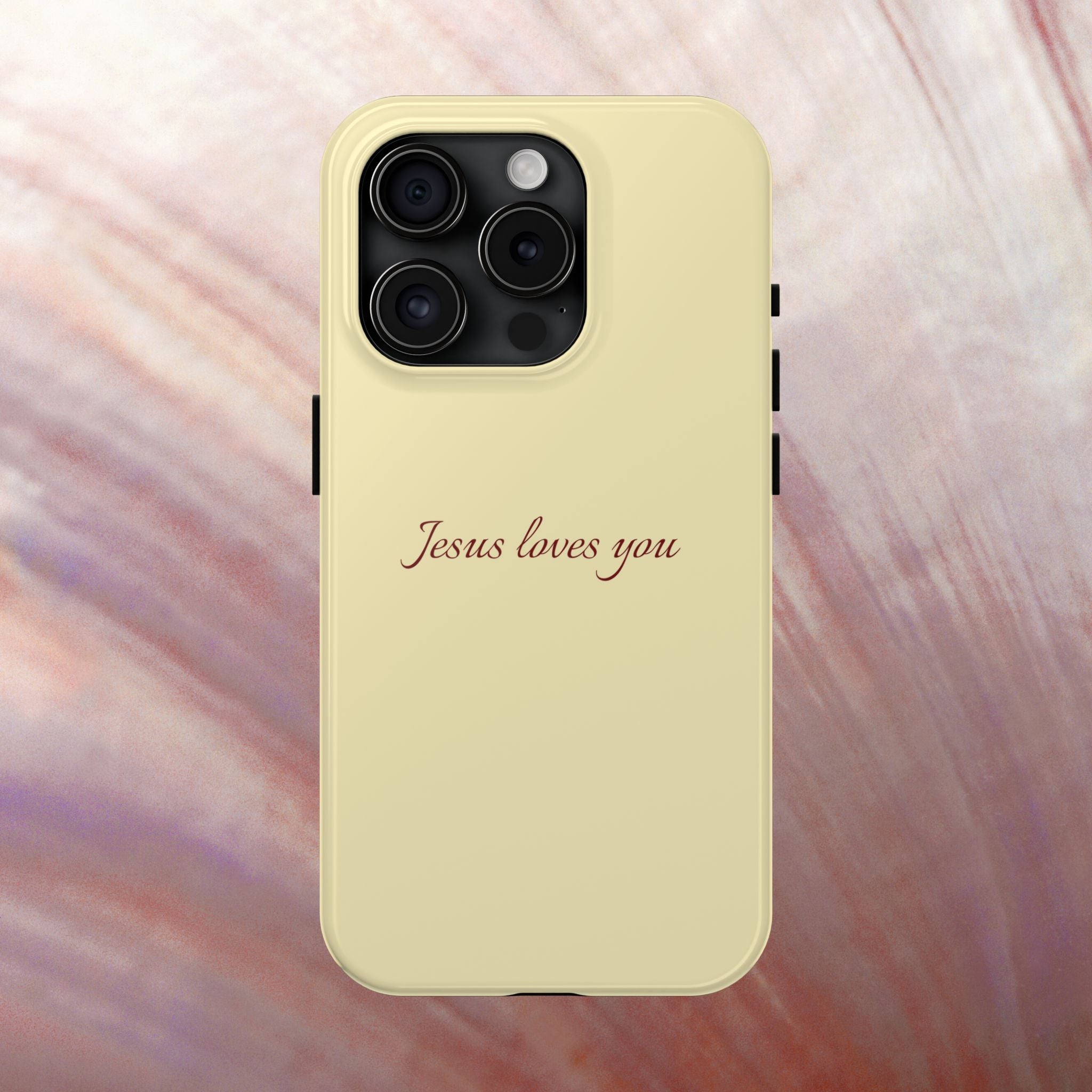 Jesus Loves You Soft Yellow Case