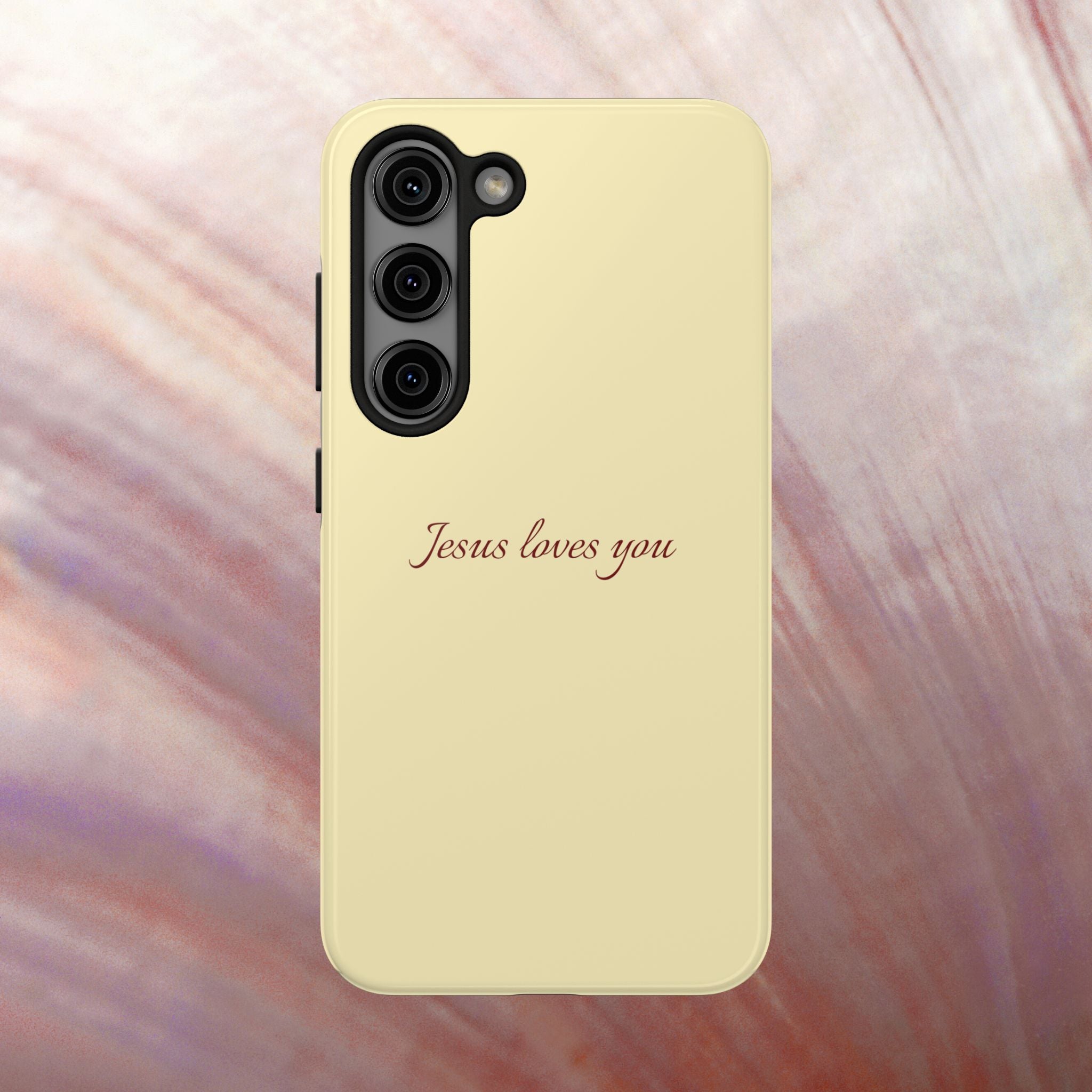 Jesus Loves You Soft Yellow Case