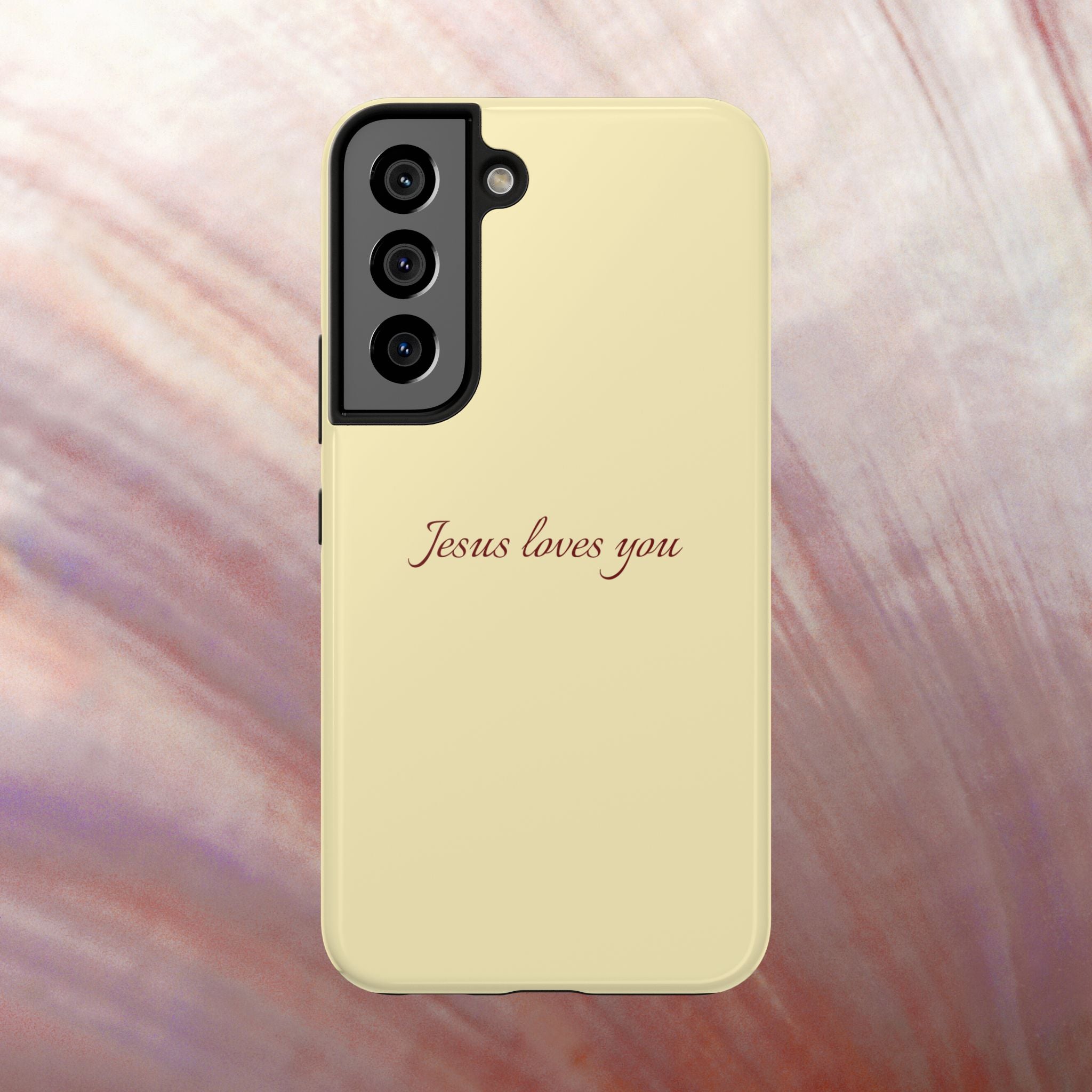 Jesus Loves You Soft Yellow Case