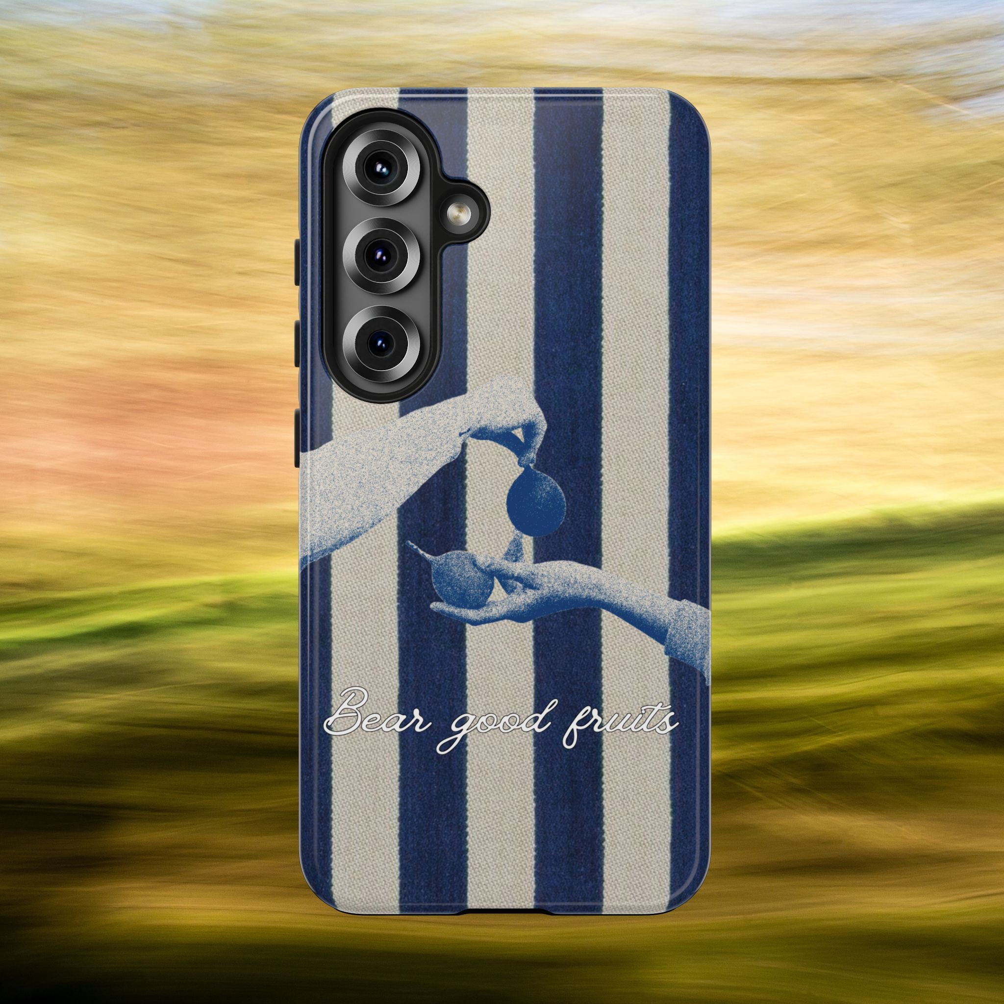 Striped Vintage 'Bear good fruits' Case
