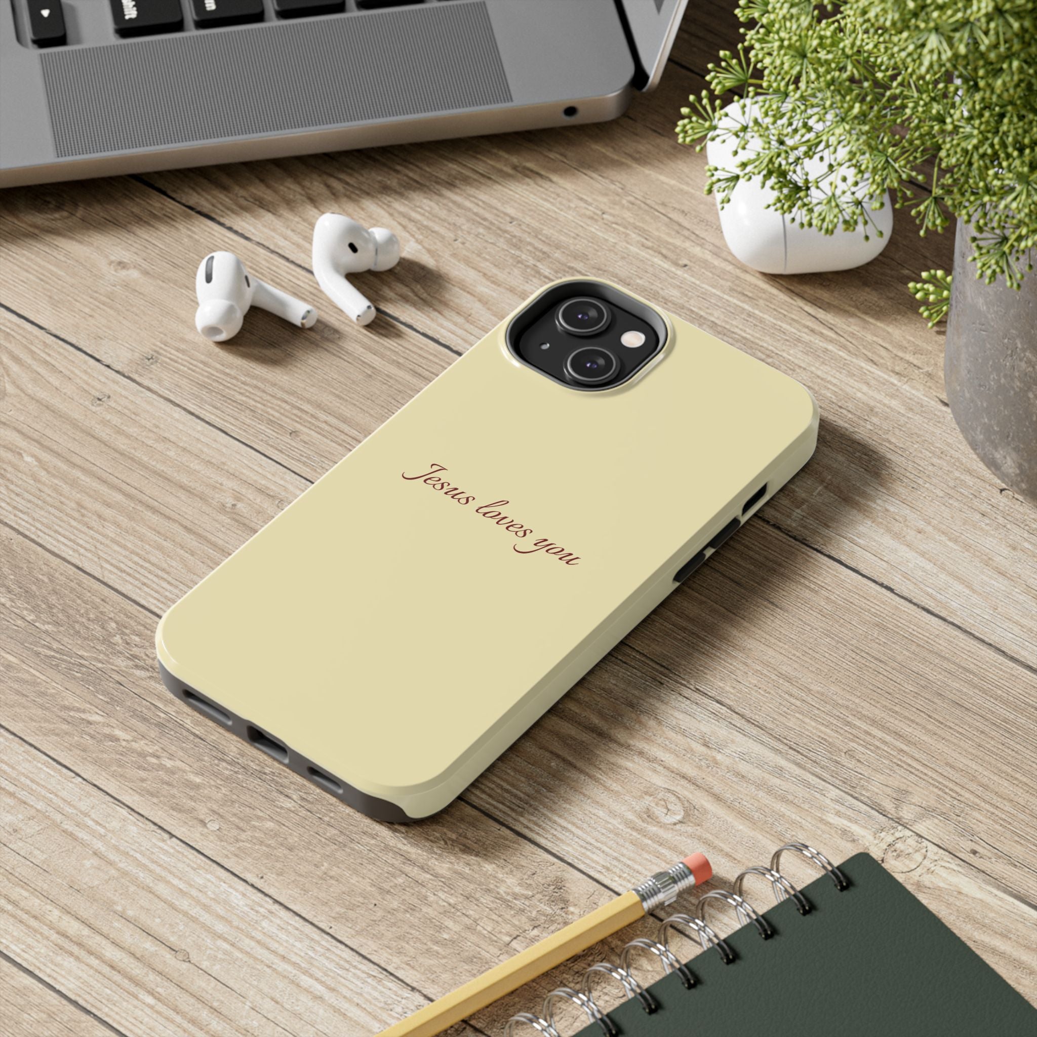 Jesus Loves You Soft Yellow Case