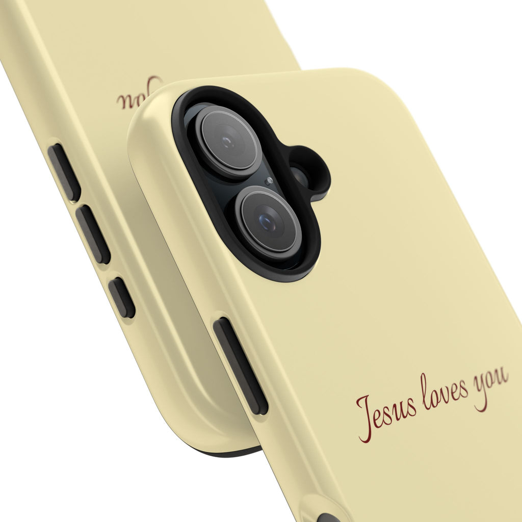 Jesus Loves You Soft Yellow Case