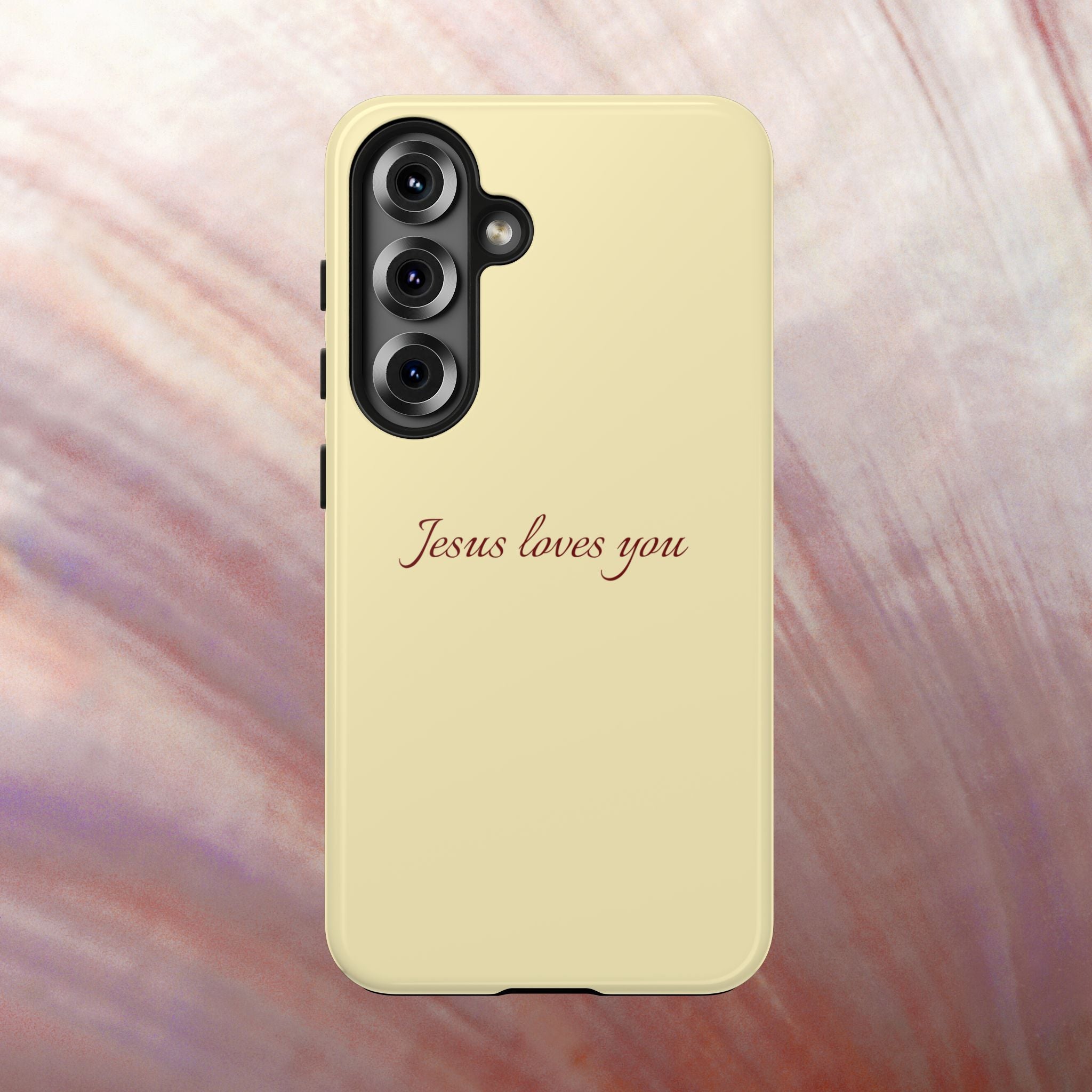 Jesus Loves You Soft Yellow Case