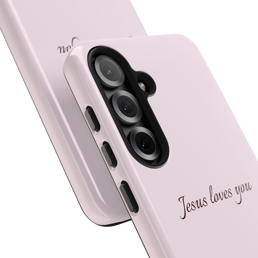Jesus Loves You Light Pink Case