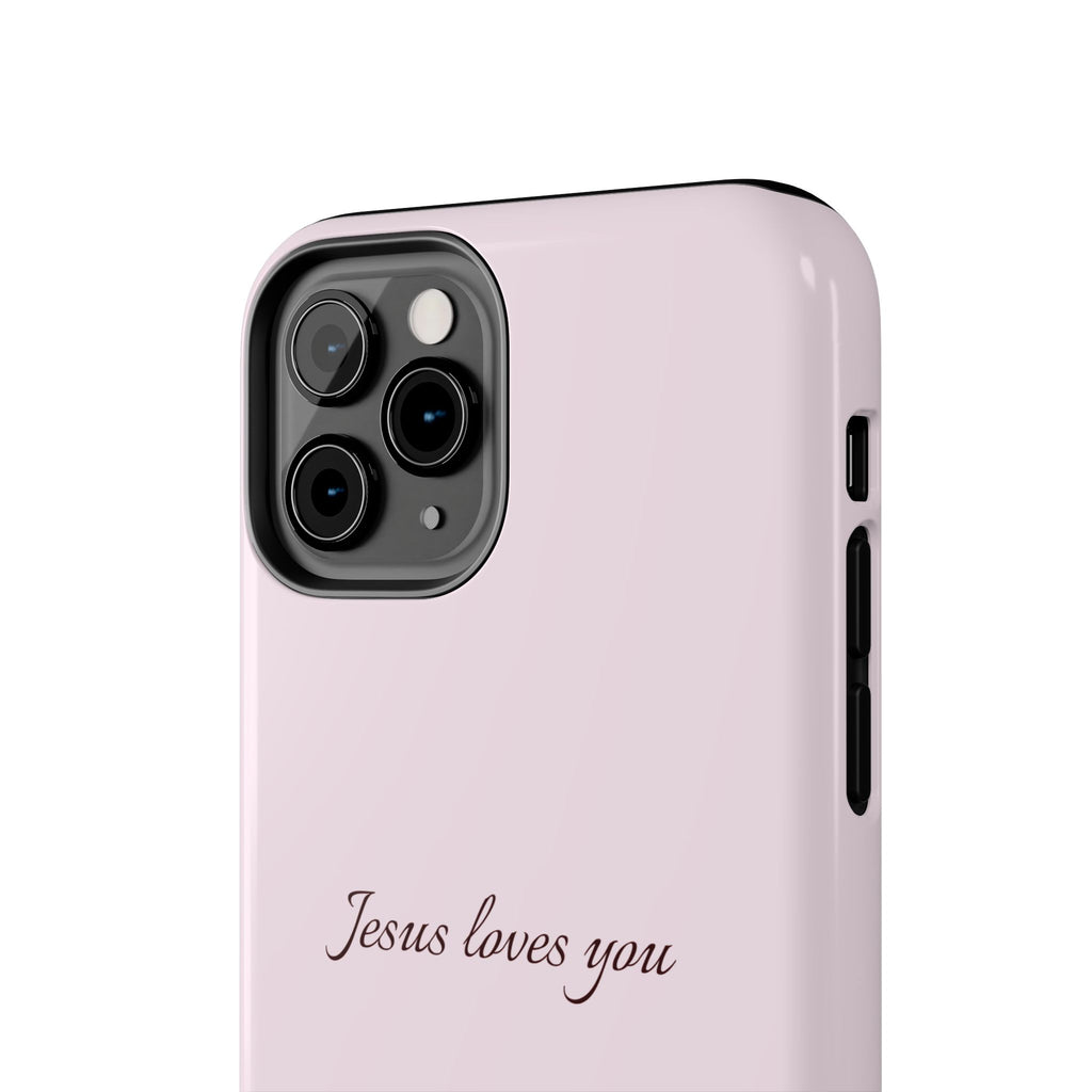 Jesus Loves You Light Pink Case