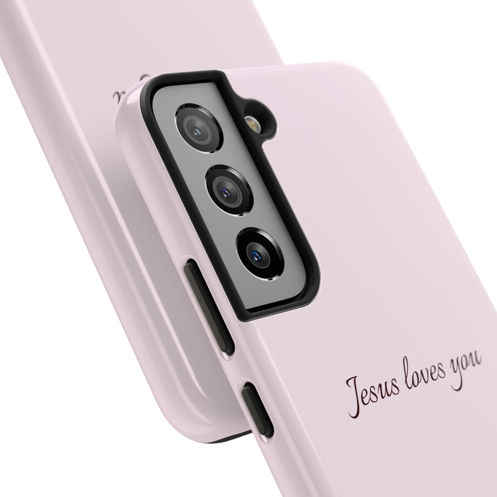 Jesus Loves You Light Pink Case