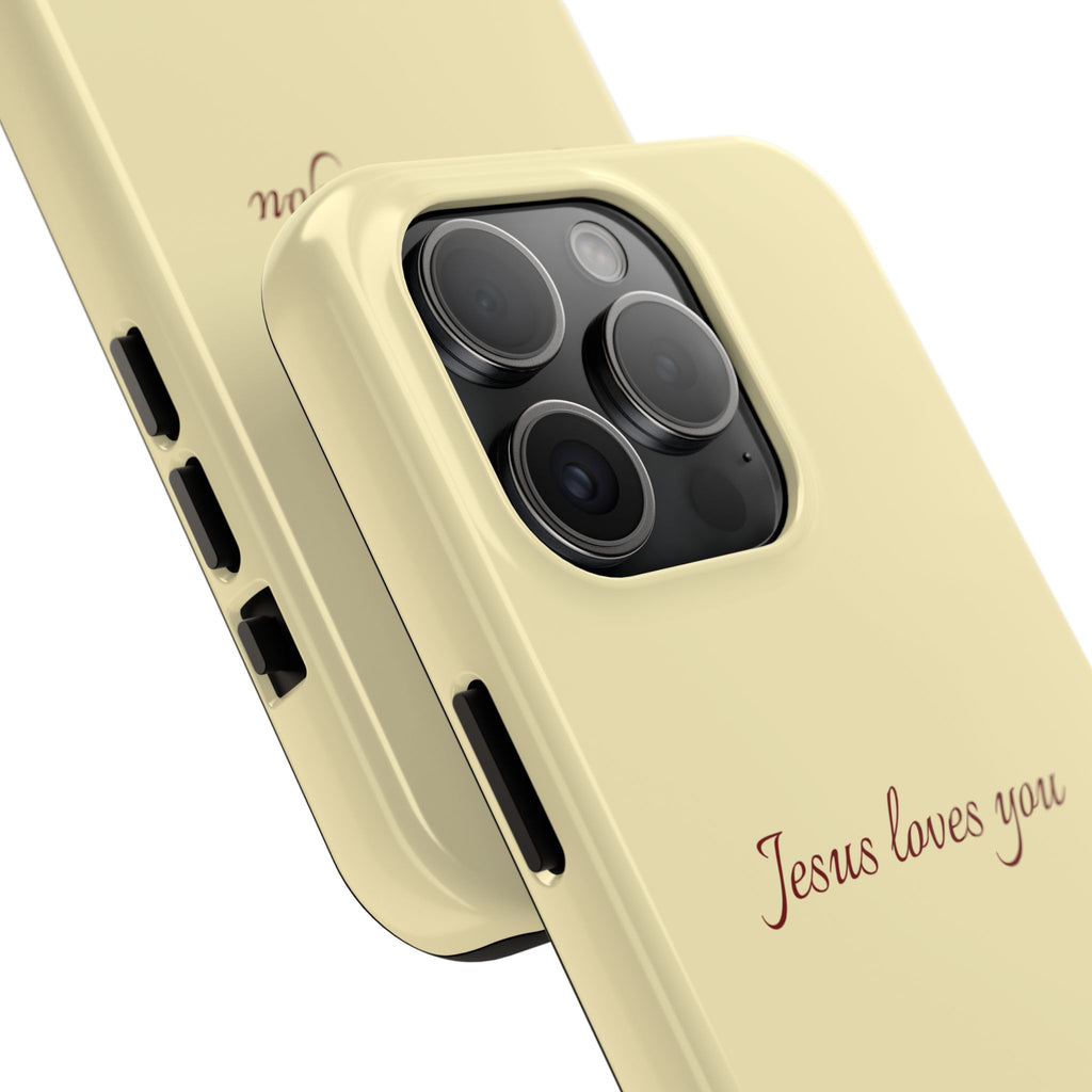 Jesus Loves You Soft Yellow Case