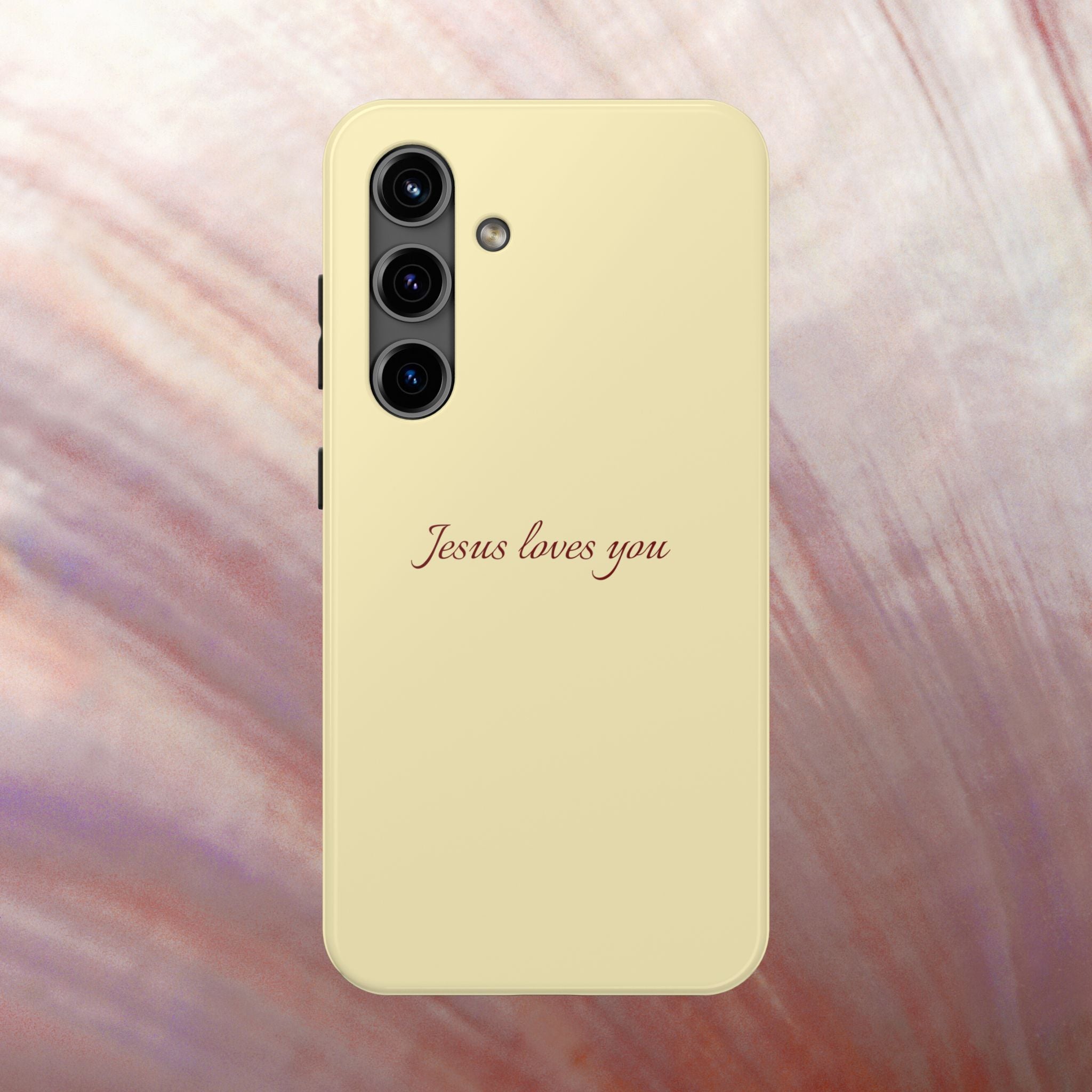 Jesus Loves You Soft Yellow Case