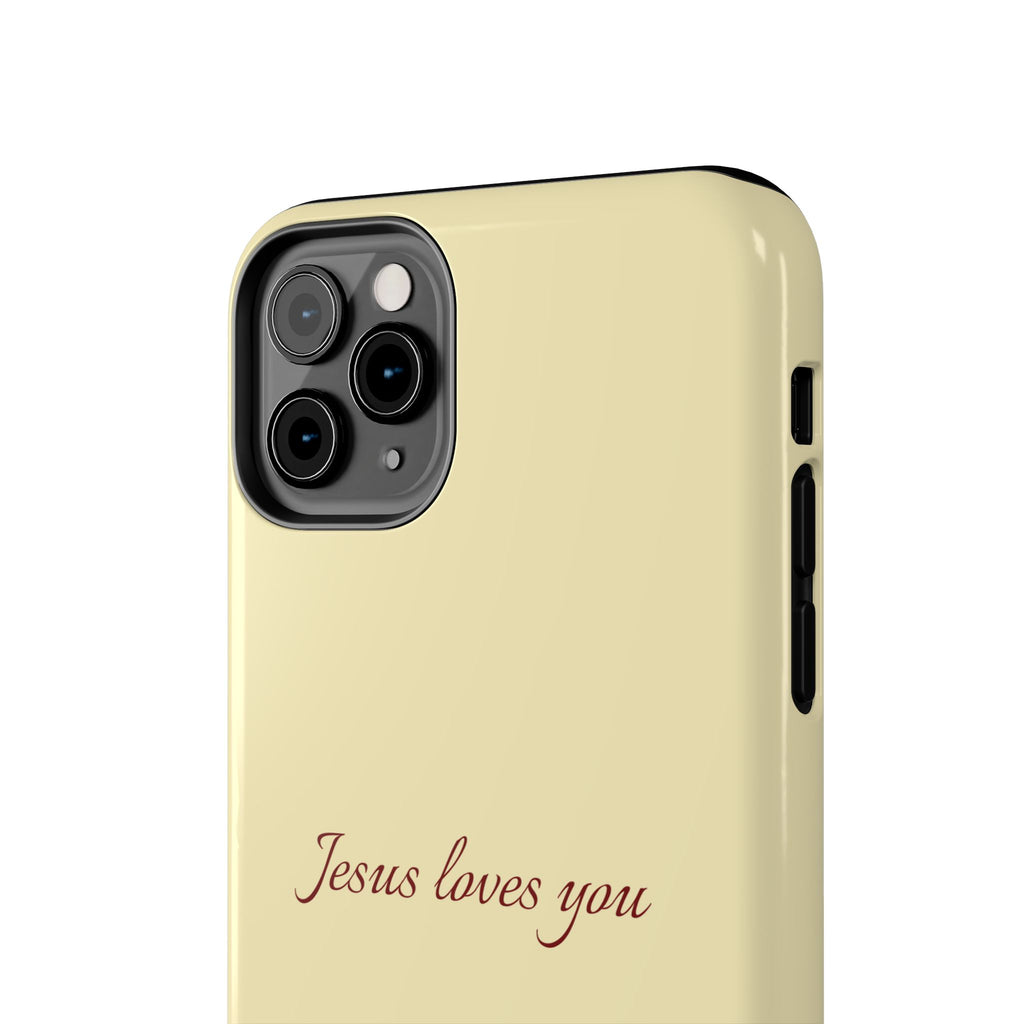 Jesus Loves You Soft Yellow Case