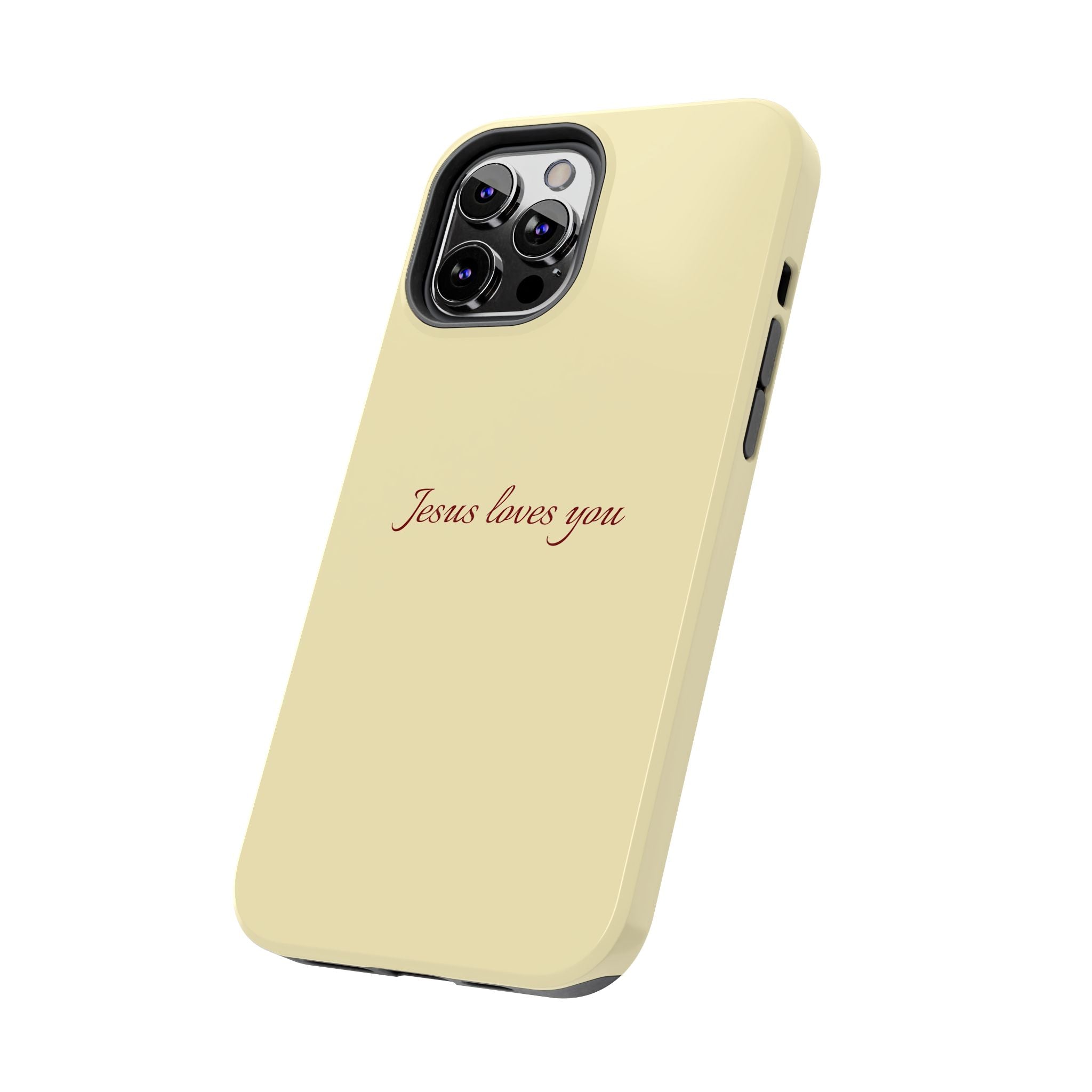 Jesus Loves You Soft Yellow Case