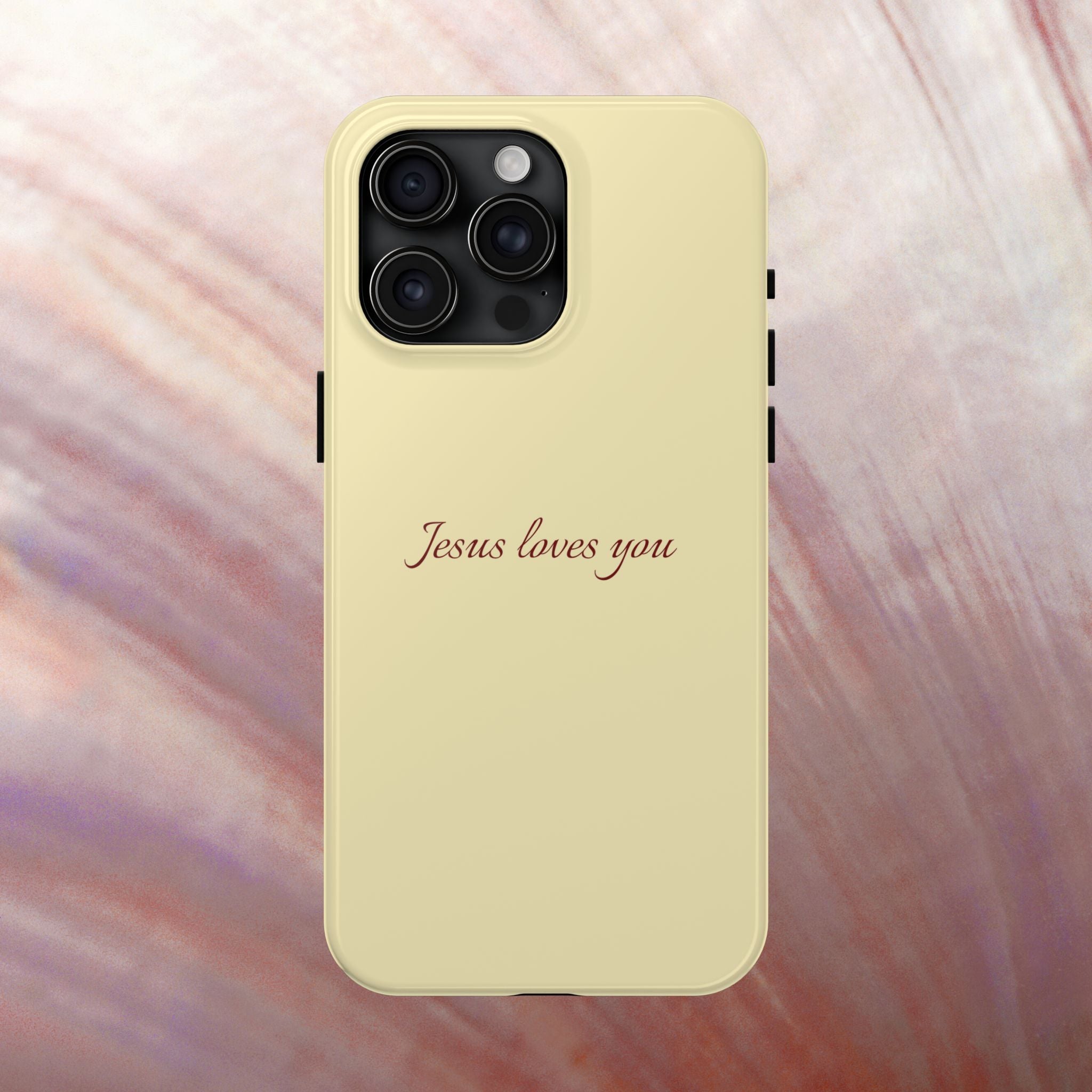 Jesus Loves You Soft Yellow Case