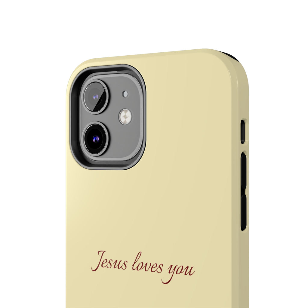 Jesus Loves You Soft Yellow Case