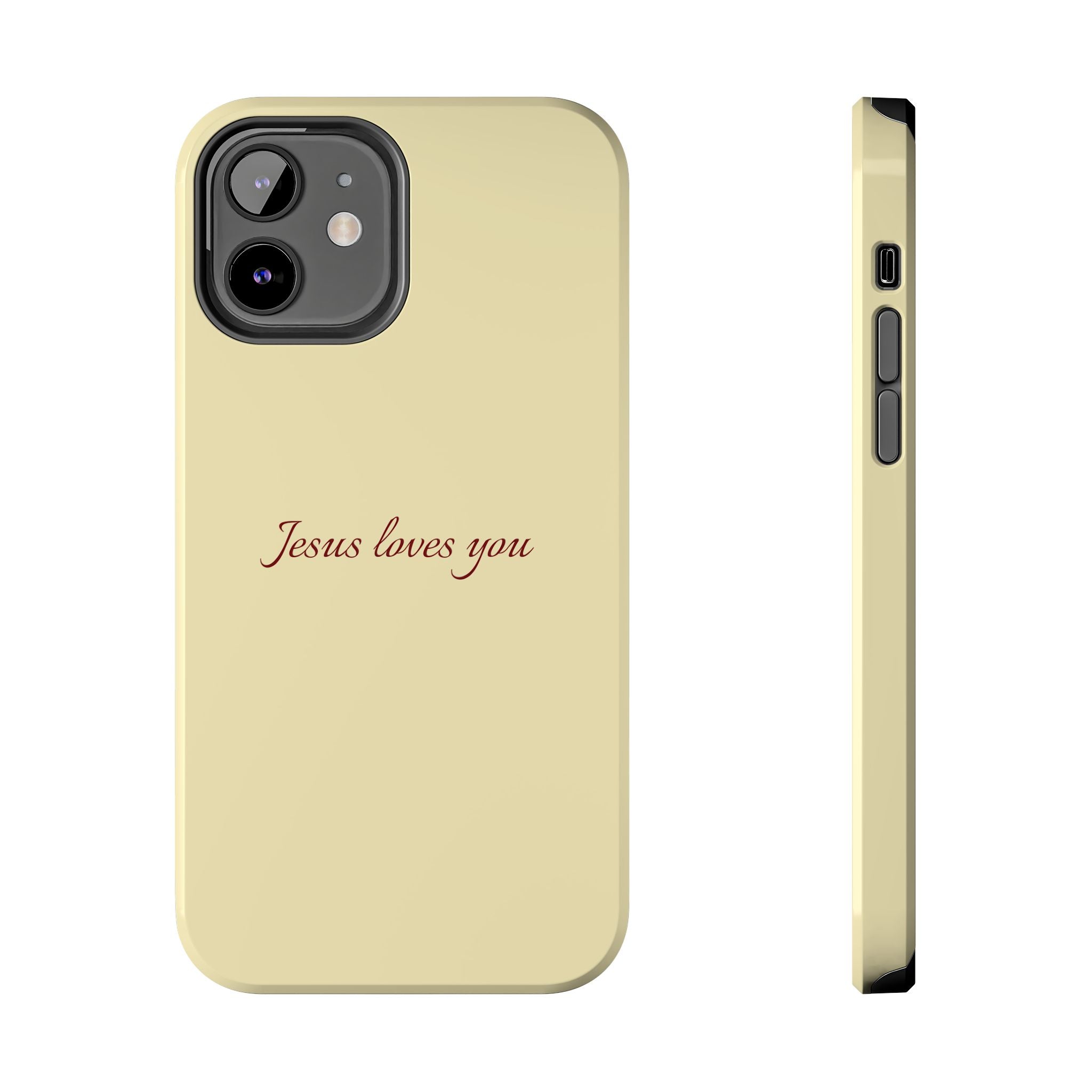Jesus Loves You Soft Yellow Case
