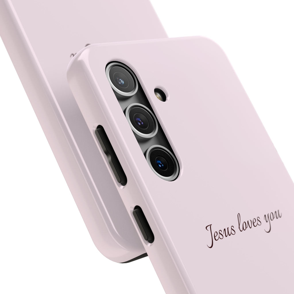 Jesus Loves You Light Pink Case