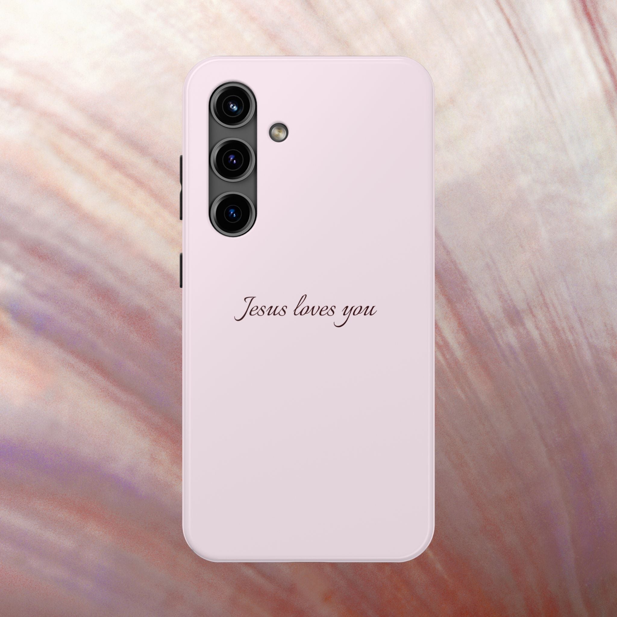 Jesus Loves You Light Pink Case