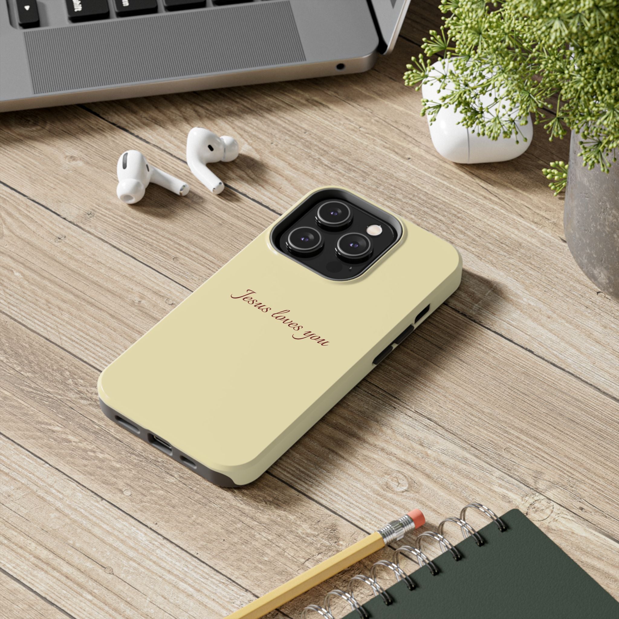 Jesus Loves You Soft Yellow Case