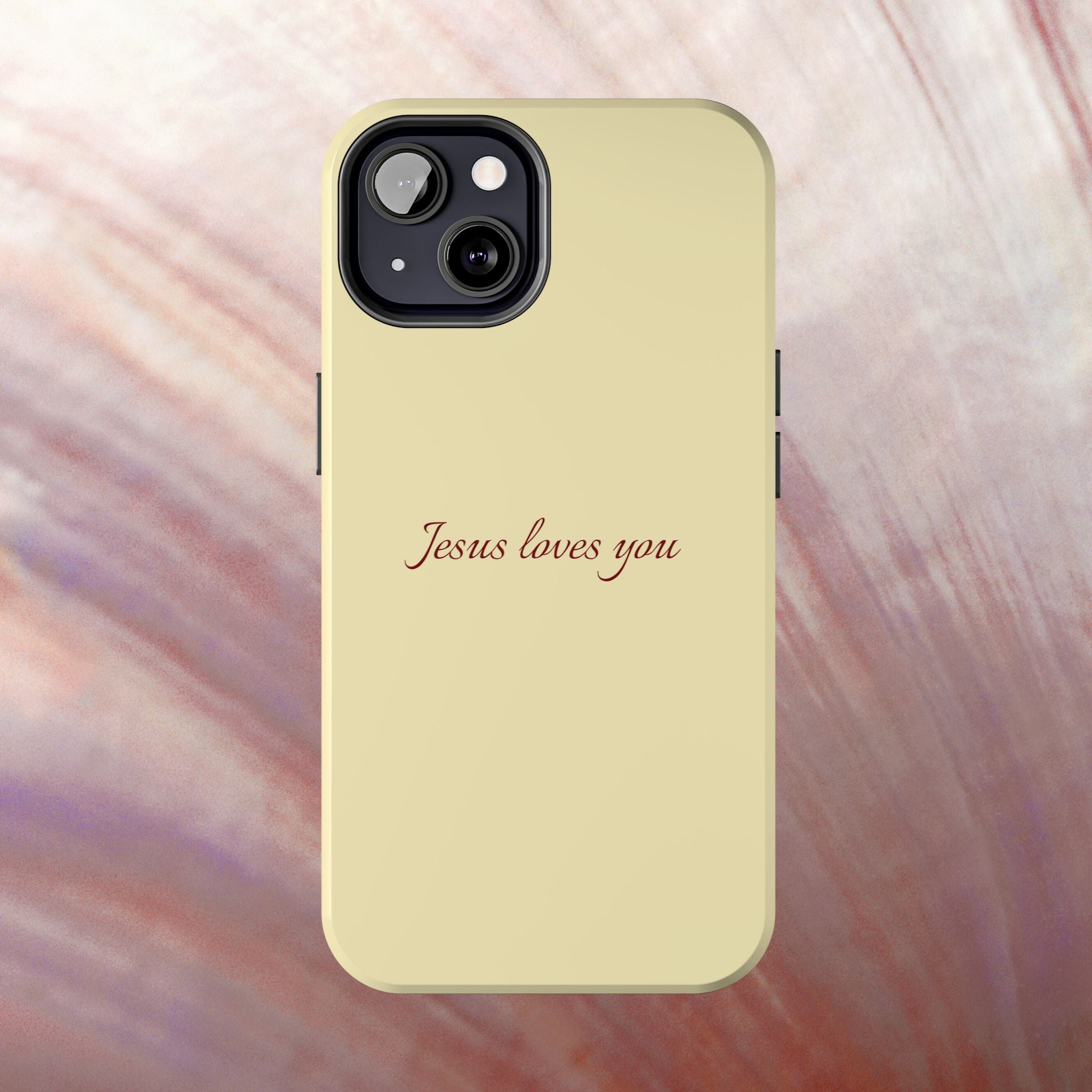 Jesus Loves You Soft Yellow Case