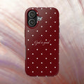 God is Good Dark Red Polka dot Case