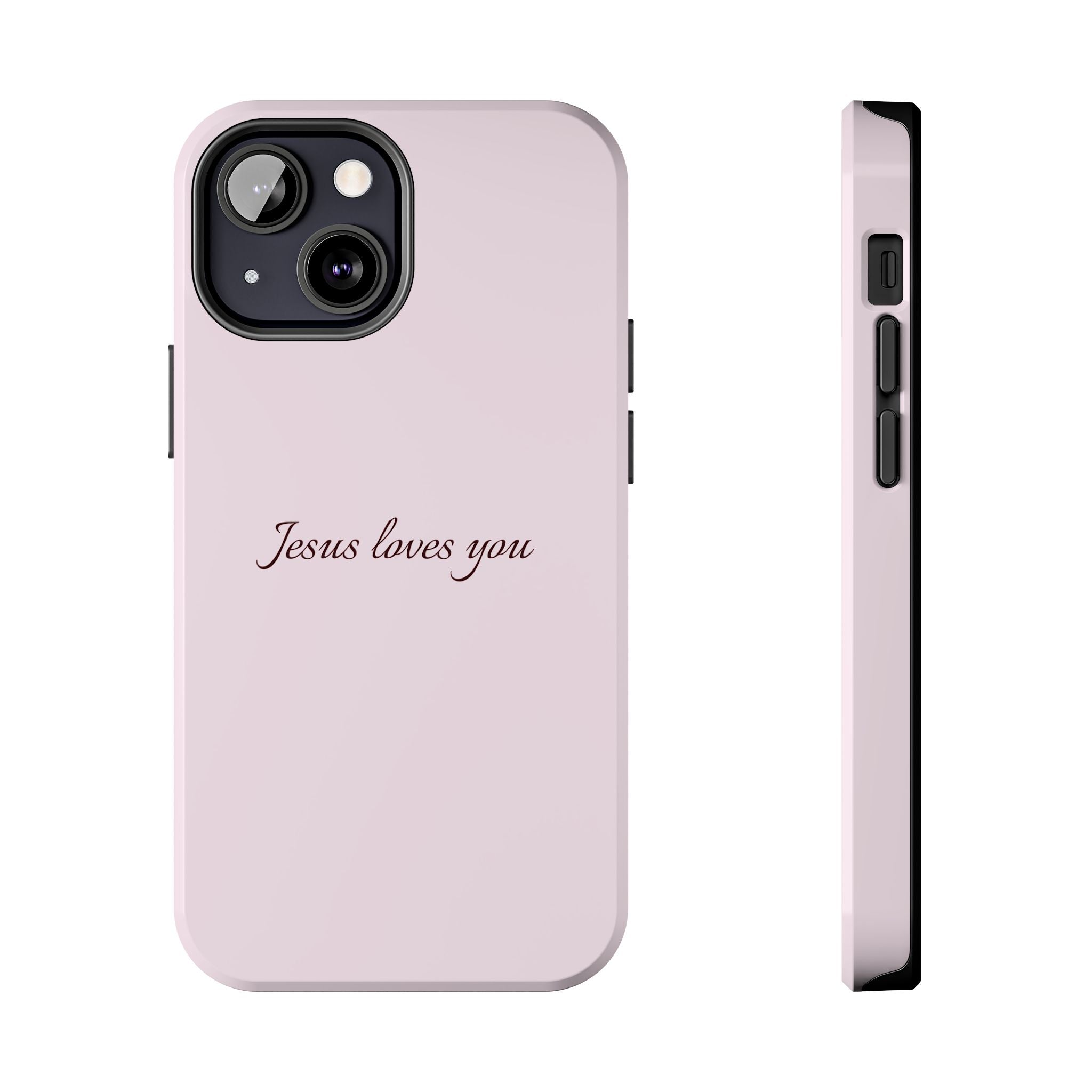 Jesus Loves You Light Pink Case