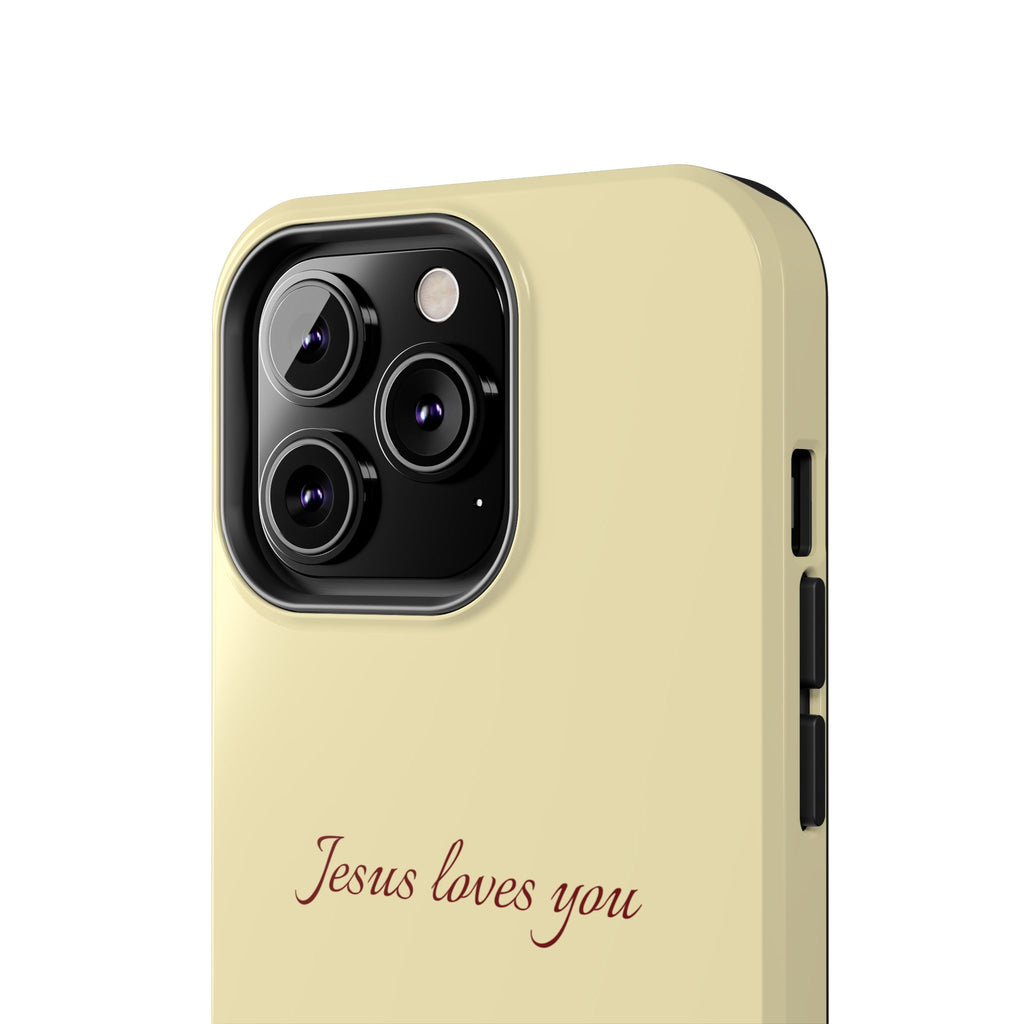 Jesus Loves You Soft Yellow Case