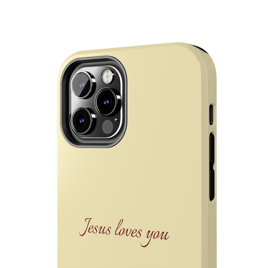 Jesus Loves You Soft Yellow Case