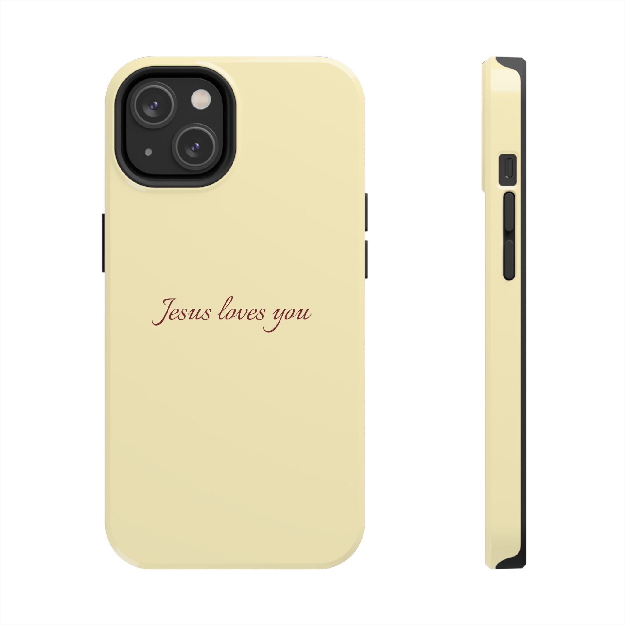 Jesus Loves You Soft Yellow Case