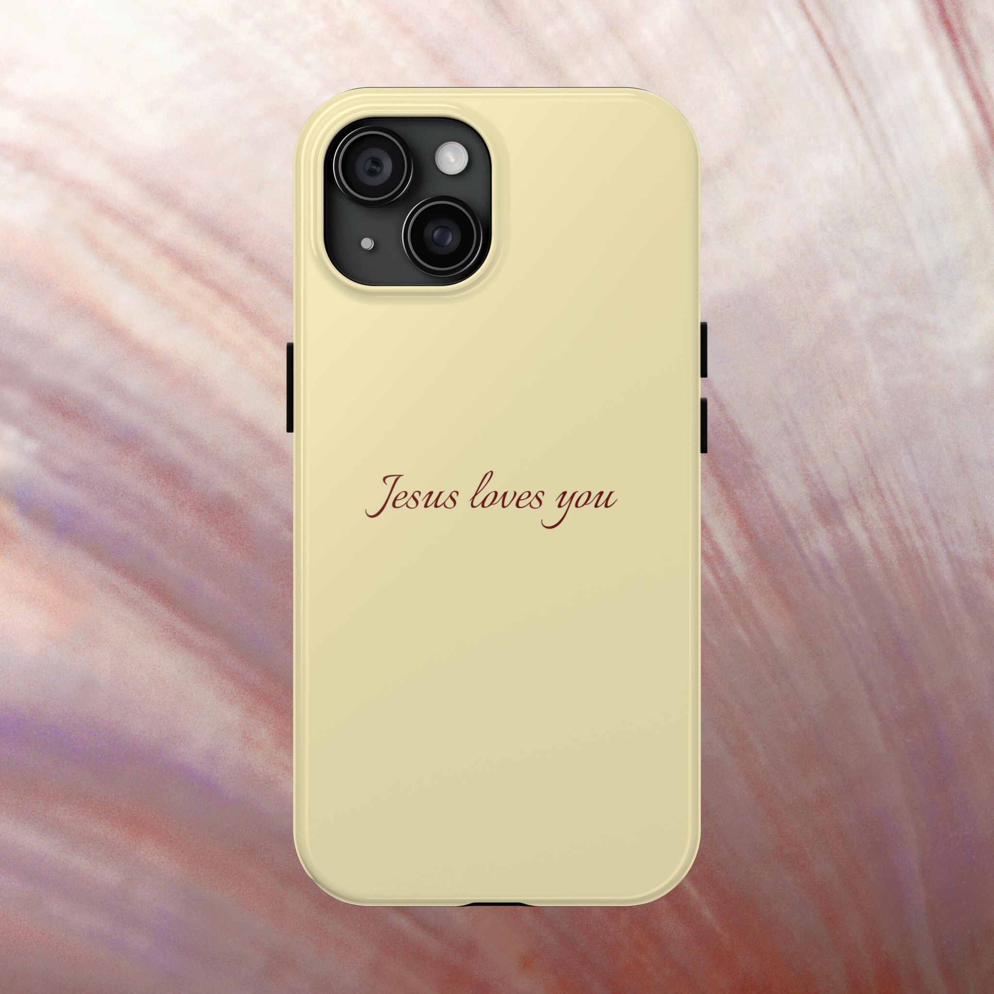 Jesus Loves You Soft Yellow Case