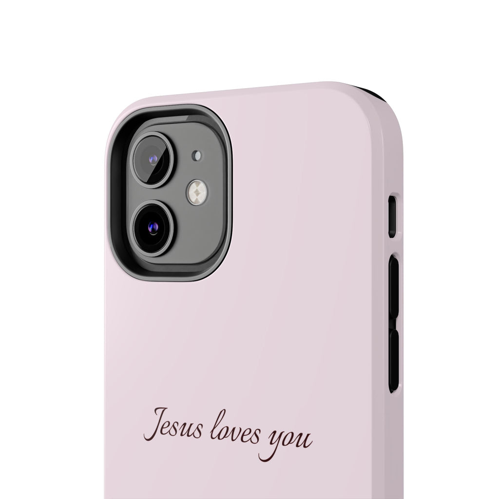 Jesus Loves You Light Pink Case