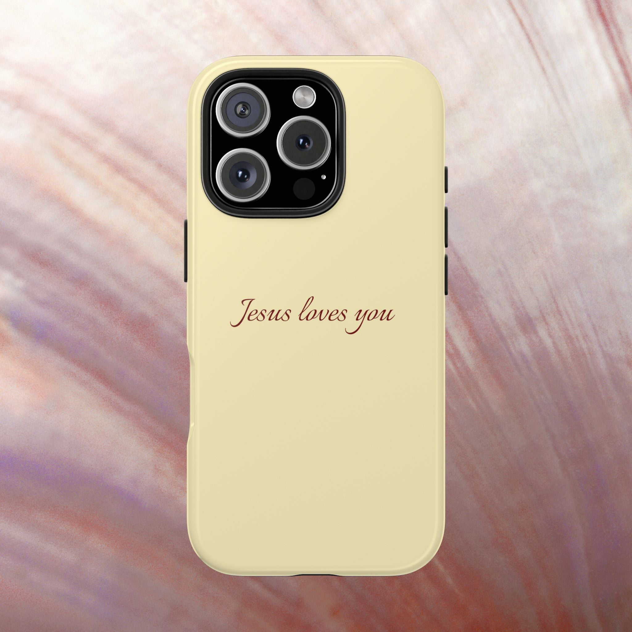 Jesus Loves You Soft Yellow Case